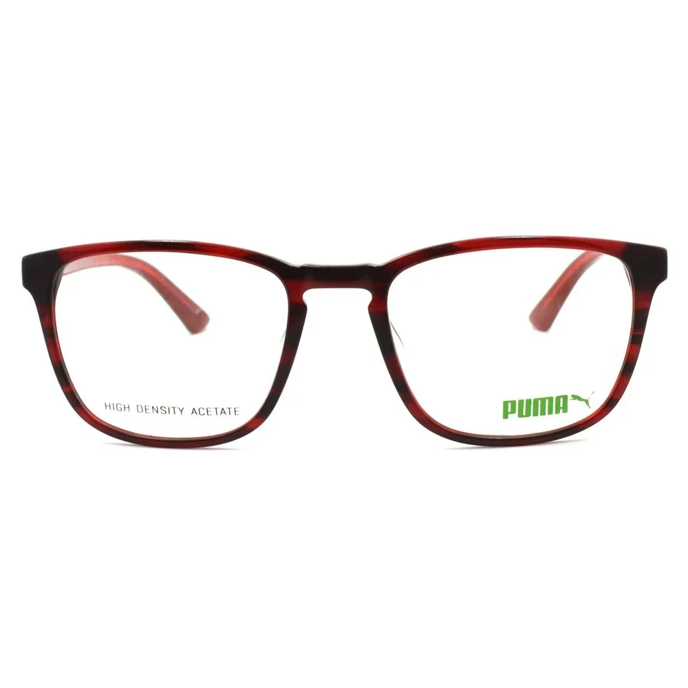 PUMA PU0077O 003 Women's Eyeglasses Frames 53-19-140 Havana Red